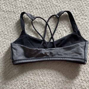 Sports bra gray size 4 lululemon
